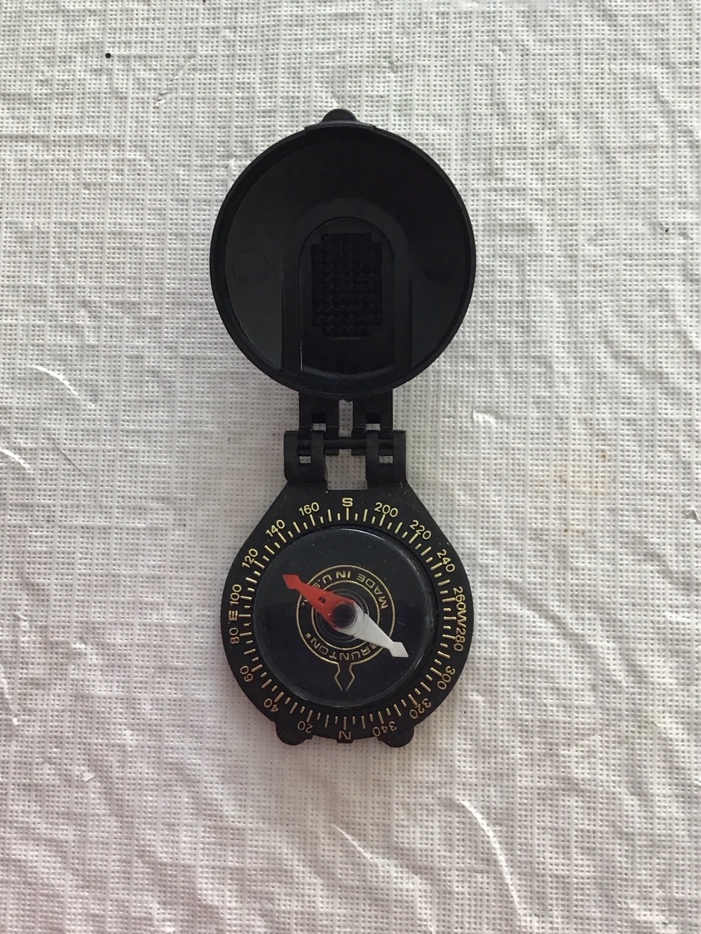 Vintage Brunson pocket Compass made in USA. ##